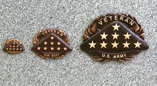 Three sizes of Bronze Medallions.