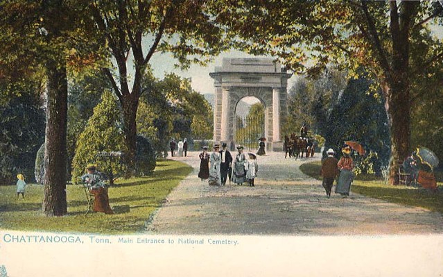 Postcard of Chattanooga National Cemetery