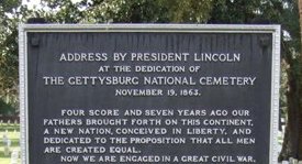 Gettysburg Address Tablet