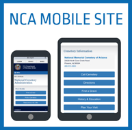 NCA Mobile Site NCA Mobile Site on mobile phone and tablet