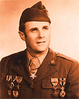 Photo for Featured Veteran from the Veterans Legacy Memorial (VLM): Gino J. Merli, U.S. Army, SGT, World War II, Medal of Honor, Bronze Star, Purple Heart.