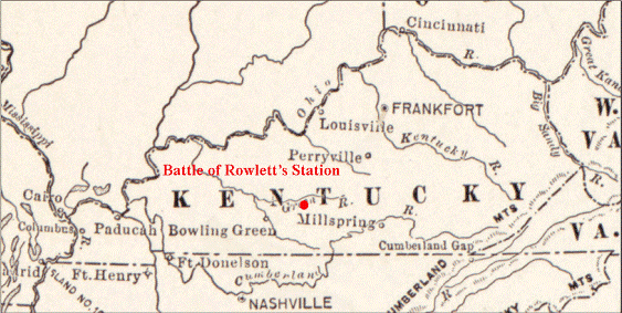 1910 map of Kentucky with major cities