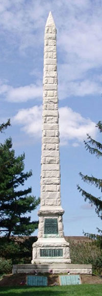 View of Confederate Monument at Finn's Point National Cemetery