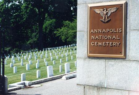 Main gate at Annapolis National Cemetery. Main gate at Annapolis National Cemetery.