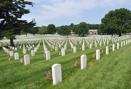Burial area at Baltimore National Cemetery.