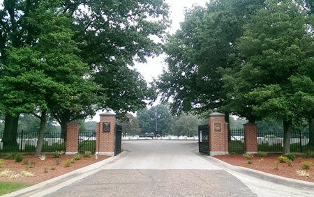 Entrance gate at Camp Butler National Cemetery. Entrance gate at Camp Butler National Cemetery.