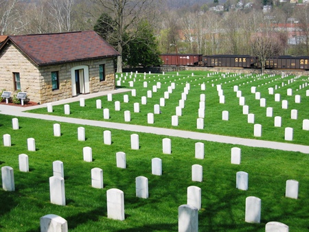 Burial area at Grafton National Cemetery. Burial area at Grafton National Cemetery.