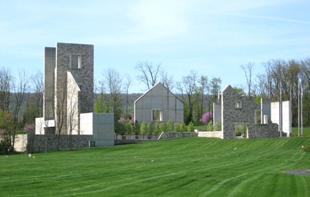 The Pennsylvania Veteransâ Memorial at Indiantown Gap National Cemetery.