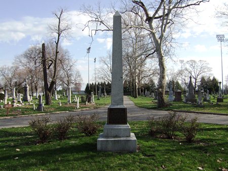 The Woodlawn Monument Site at Woodlawn Cemetery in Terre Haute, Ind.