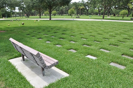 Burial area at Bay Pines National Cemetery. Burial area at Bay Pines National Cemetery.