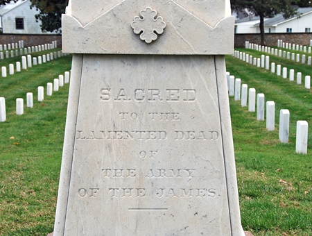 Detail of the Army of the James monument.