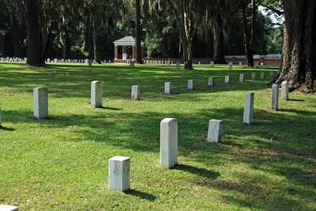Historic burial area at Florence National Cemetery.