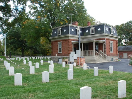 Superintendant's lodge at Glendale National Cemetery. Superintendant's lodge at Glendale National Cemetery.