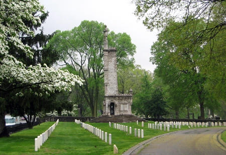 The Union Soldier Monument at Knoxville National Cemetery.