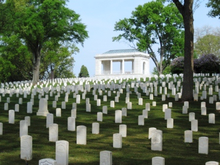 Burial area and rostrum at Marietta National Cemetery. Burial area and rostrum at Marietta National Cemetery.