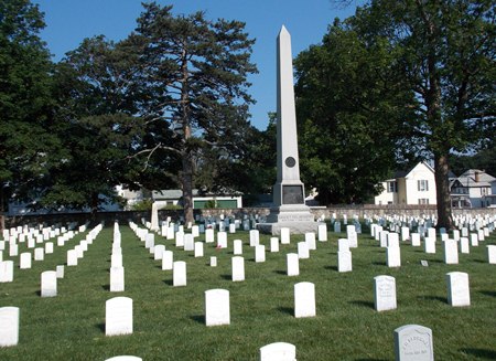 The 114th New York Volunteer Infantry Monument at Winchester National Cemetery. The 114th New York Volunteer Infantry Monument at Winchester National Cemetery.