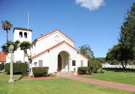 Bob Hope Memorial Chapel at Los Angeles National Cemetery.