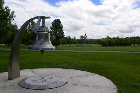 Ship's bell from the USS Saratoga at Gerald BH Solomon Saratoga National Cemetery. Ship's bell from the USS Saratoga at Gerald BH Solomon Saratoga National Cemetery.