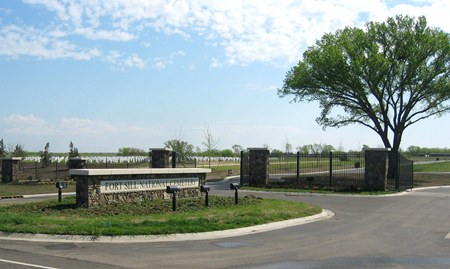Entrance gate at Fort Sill National Cemetery. Entrance gate at Fort Sill National Cemetery.