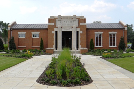 Administration building at Alabama National Cemetery.