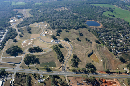 Aerial photo of Tallahassee National Cemetery.