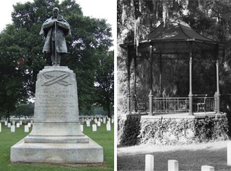 Left: Monument in Minnesota. Right: Rostrum in Wilmington.