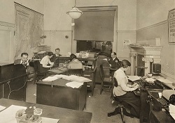 They could be blogging! World War I staff of the American Protective League, 1917-1918, working at desks, typing. War Department. Photograph 7 January 1919. NARA. They could be blogging! World War I staff of the American Protective League, 1917-1918, working at desks, typing. War Department. Photograph 7 January 1919. NARA.
