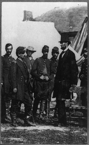 President Lincoln at Antietam