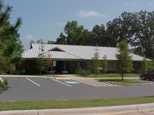 Picture of a cemetery's administration building.