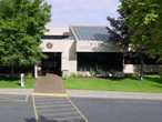 Picture of a cemetery's administration building.