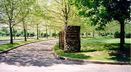 Picture of a cemetery's main entrance.
