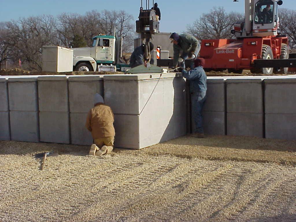 Picture of outer burial recepticals.